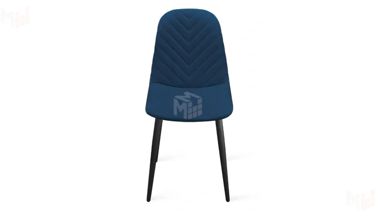 Стул Шерри К1С  Черный муар, Велюр Confetti Blue