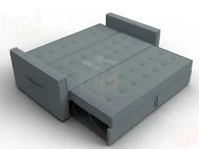 Диван прямой Лига-104 (160) ( Амур 07 серый )