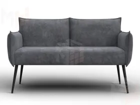 Диван прямой Лига-083 ( велюр BRUT 16 темно-серый )