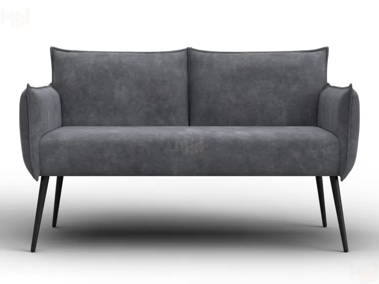 Диван прямой Лига-083 ( велюр BRUT 16 темно-серый )