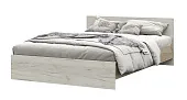 Кровать КР 557 Басса 1400 дуб крафт серый - дуб крафт белый