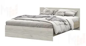 Кровать КР 557 Басса 1400 дуб крафт серый - дуб крафт белый