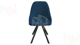 Стул Гранд К2 Черный муар, Велюр Confetti Blue