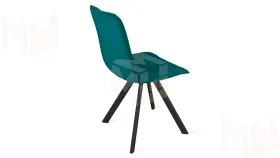 Стул Хьюго К2 Черный муар, Велюр Confetti Izumrud