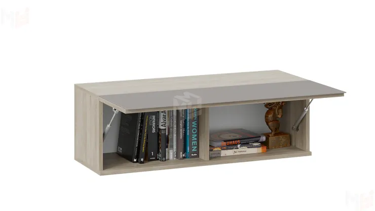 Шкаф навесной Глосс - ТД 319.03.26 Баттл Рок, Стекло Светлый Stone(St)