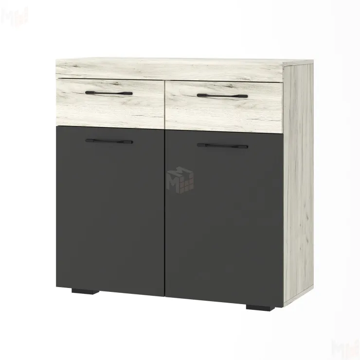 Тумба  СОНАТА ТС-900  Крафт белый-Антрацит