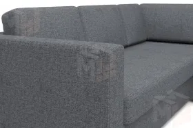 Угловой Диван Джессика 2 серый (правый)