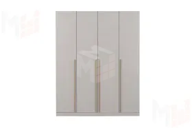 Шкаф 4-х створчатый Николь 24 Кашемир/Сатин