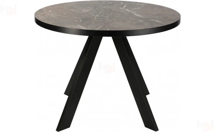 Стол раскладной Монти Лофт D100 Рускеала/Черный