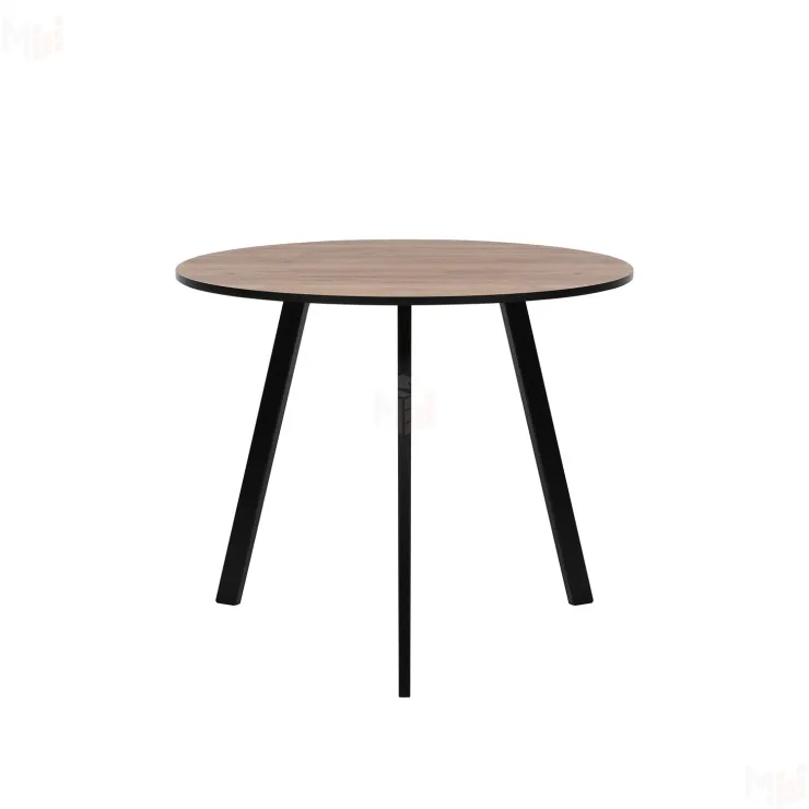 Стол Leset Юка 900 (Чёрный/Дуб крафт табачный)