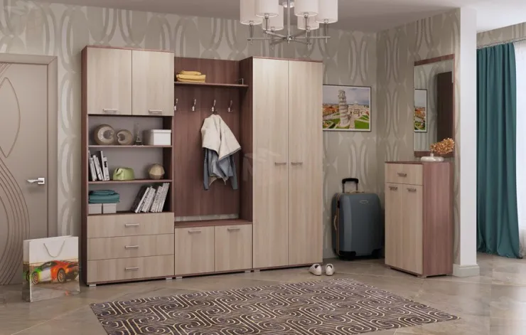 Прихожая ИТАЛИЯ композиция № 12 Ясень Шимо 