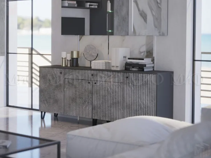 Комод Оливия (мрамор глянец)