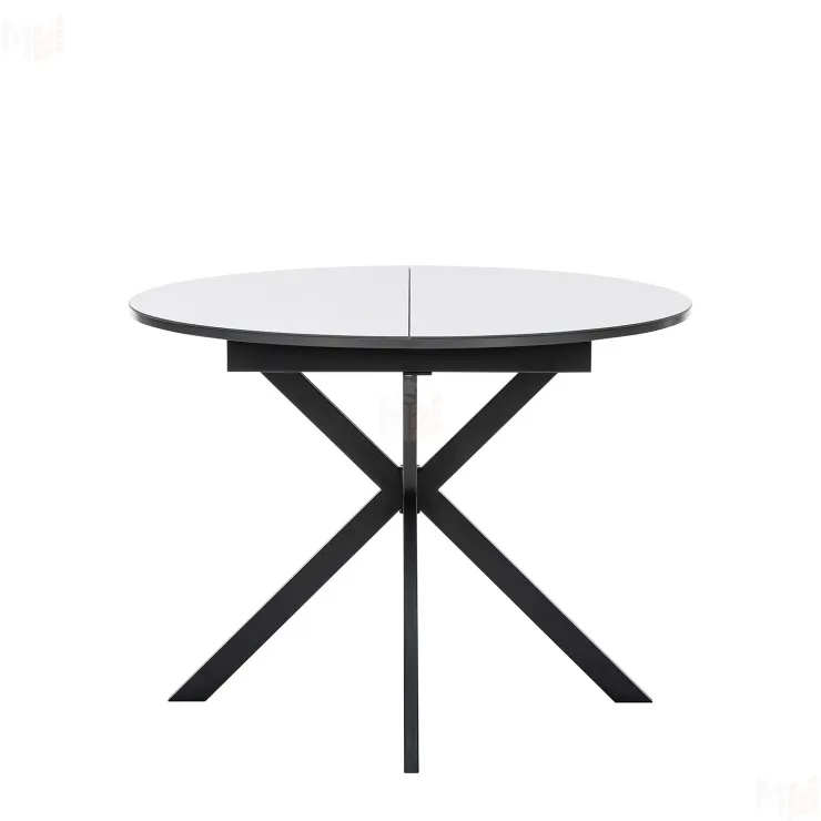 Стол раздвижной Leset Капри со стеклом (Антрацит)