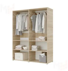 Шкаф Бостон 4-х створчатый 1600 (сонома/белый) ручка СА-1