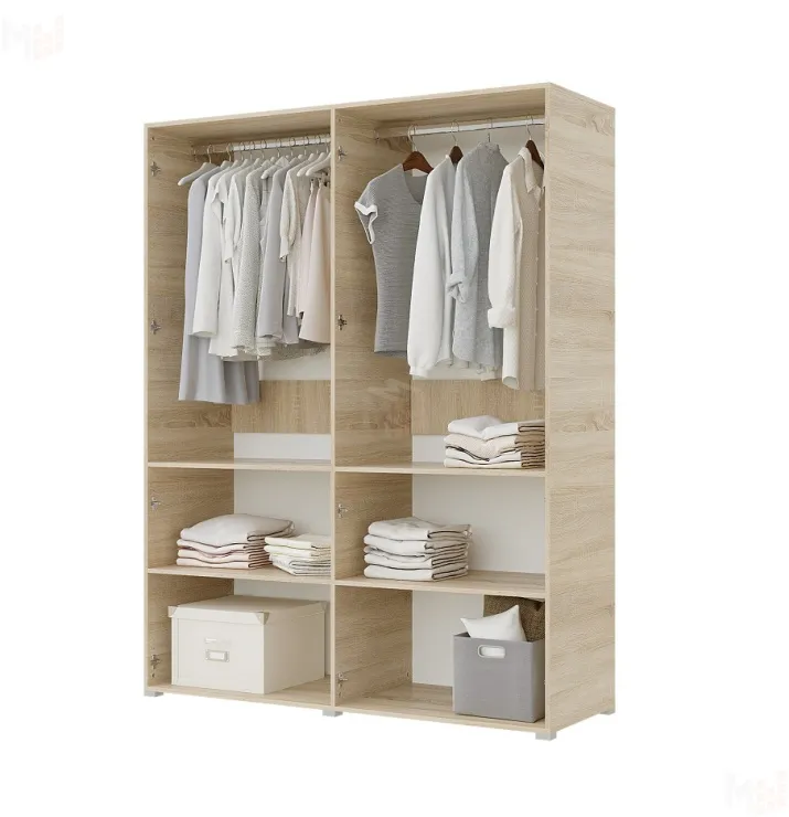 Шкаф Бостон 4-х створчатый 1600 (сонома/белый) ручка СА-1