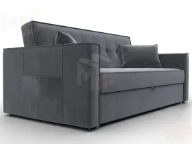 Диван прямой Лига-104 (160) ( SEVEN 17 серый )