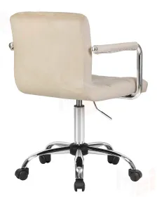 Офисное кресло для персонала DOBRIN TERRY (бежевый велюр (MJ9-10))