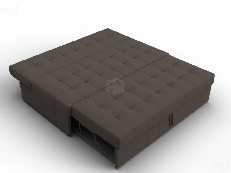 Диван прямой Лига-107 (160) ( Амур 05 коричневый )