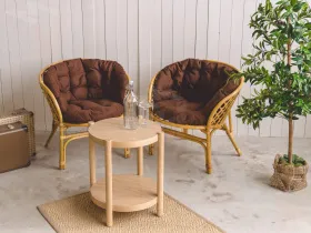 Подушка на кресло «Багама» полная коричневая