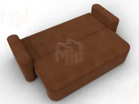 Диван прямой Лига-118 НПБ ( LAIM 14 терракотовый )