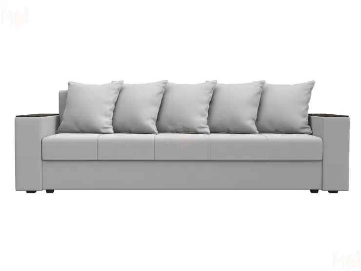 Диван прямой Дубай Лайт полки слева ( Белый )