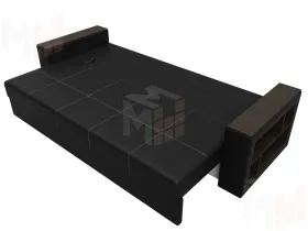 Диван прямой Дубай Лайт ( Черный )