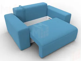 Кресло Лига-036 НПБ ( Амур голубой )