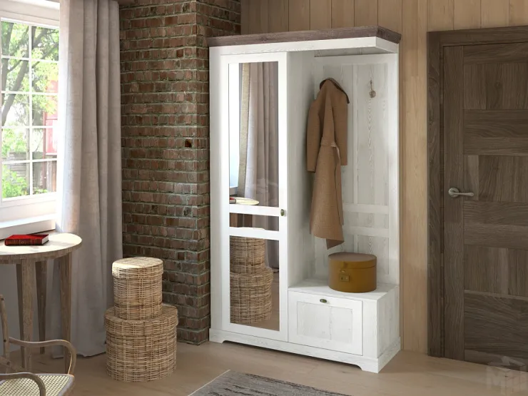 Прихожая Ривьера Сосна белая/Сосна Джурга №2