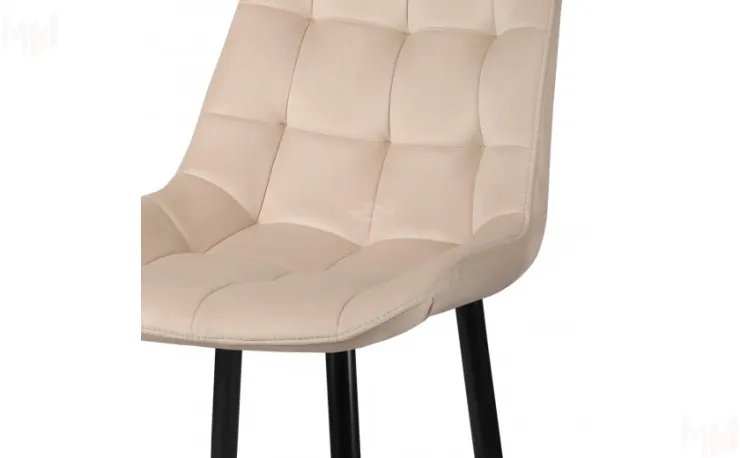 Полубарный поворотный стул Эйден Confetti cream/черный