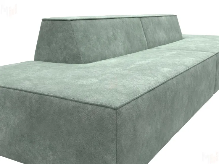 Диван прямой модульный Монс лофт ( BRUT 08 зеленый )