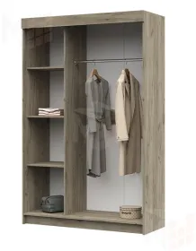 Шкаф-купе Басса ШКК-551 дуб крафт серый - дуб крафт белый