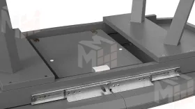 Стол обеденный TESCA 2 Графит, Стекло графит матовое