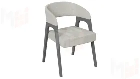 Кресло Техас 1 - W-101 Графит, тк. №221 Шенилл Estetica moonstone