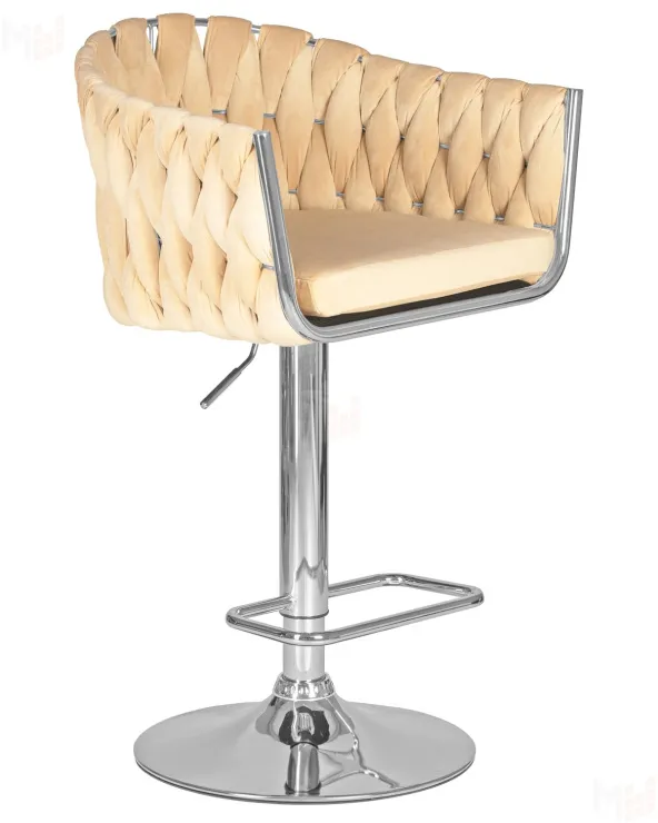 Стул барный DOBRIN MARCEL (бежевый велюр (MJ9-10))