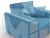 Кресло-кровать Лига-104 (80) ( Амур 10 голубой )
