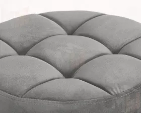 Табурет барный DOBRIN BRUNO BLACK (серый велюр (MJ9-75))