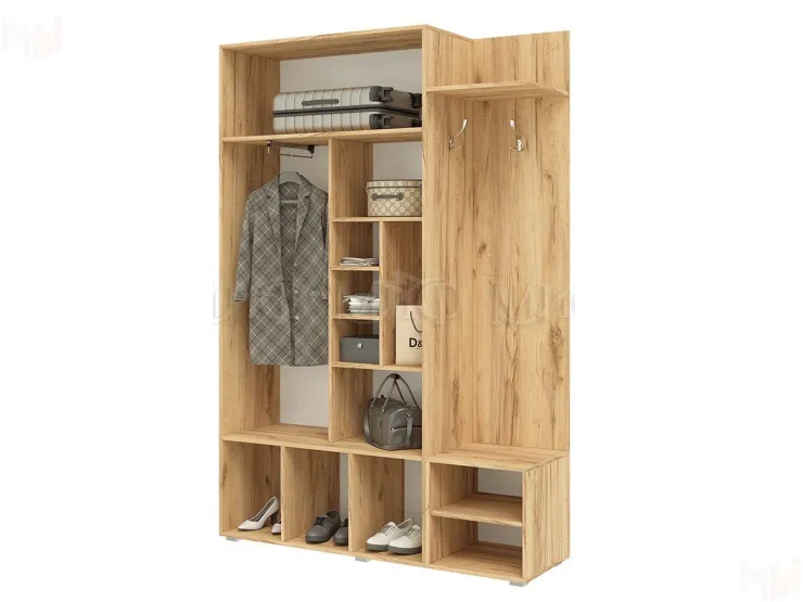 Прихожая Стелла (Дуб крафт/белый глянец)