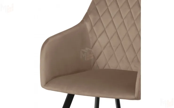 Кресло Барли Confetti latte/черный