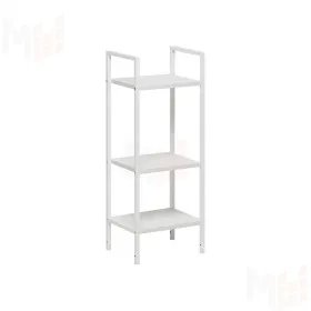 Стеллаж Leset Стилвуд 13 узкий, 3 полки (Белый/Белый)