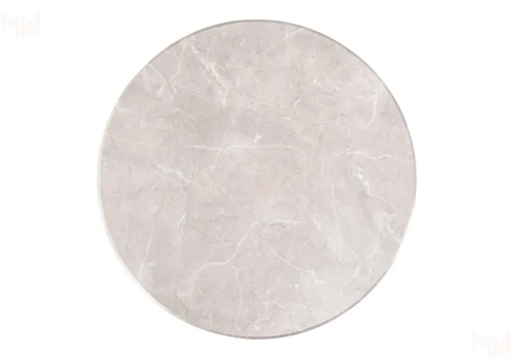 Стол  Абилин 90 мрамор бежевый / черный матовый