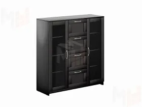 Тумба Сириус 2 двери и 4 ящика 117*123 Венге