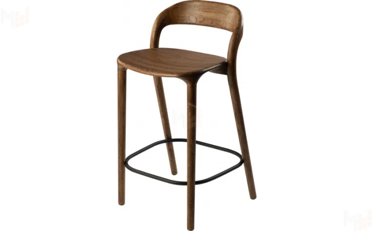 Стул полубарный деревянный из массива дуба Соул  Дуб темный