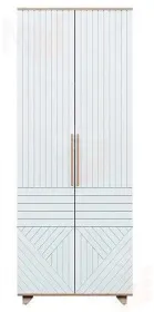 Шкаф 2-х створчатый Копенгаген (дуб сонома/белый матовый)