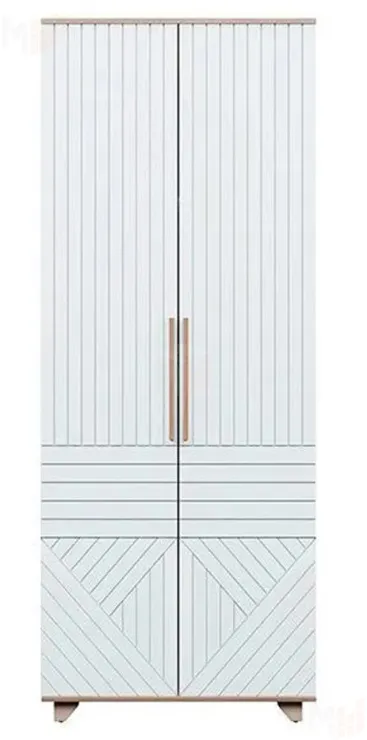 Шкаф 2-х створчатый Копенгаген (дуб сонома/белый матовый)