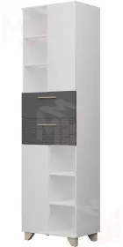 Пенал Копенгаген (белый матовый/серый графит)