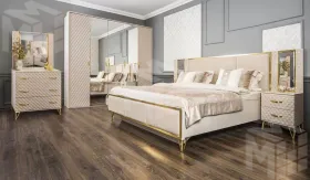Спальня Lara 5-ств бежевый золото