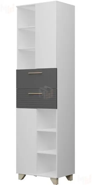 Пенал Копенгаген (белый матовый/серый графит)