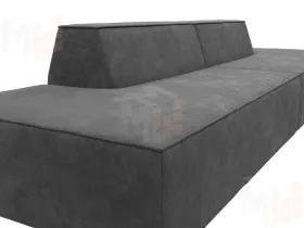 Диван прямой модульный Монс лофт ( BRUT 16 темно-серый )