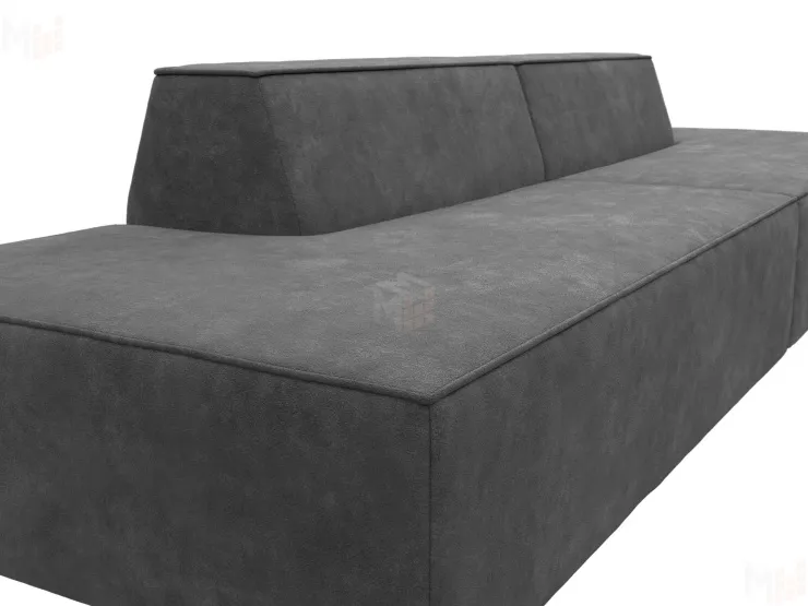 Диван прямой модульный Монс лофт ( BRUT 16 темно-серый )