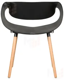 Стул обеденный DOBRIN ALIEN (ножки светлый бук, цвет чёрный (B-03))